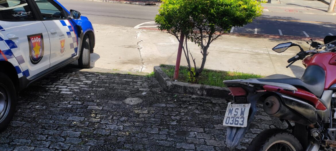 Ação da Guarda Municipal recupera duas motos com restrição nesta quarta (6)