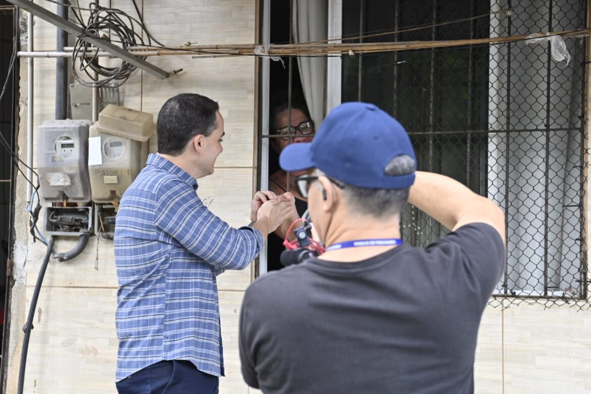 Pazolini visita obra da 2ª fase da Nova Orla da Grande São Pedro