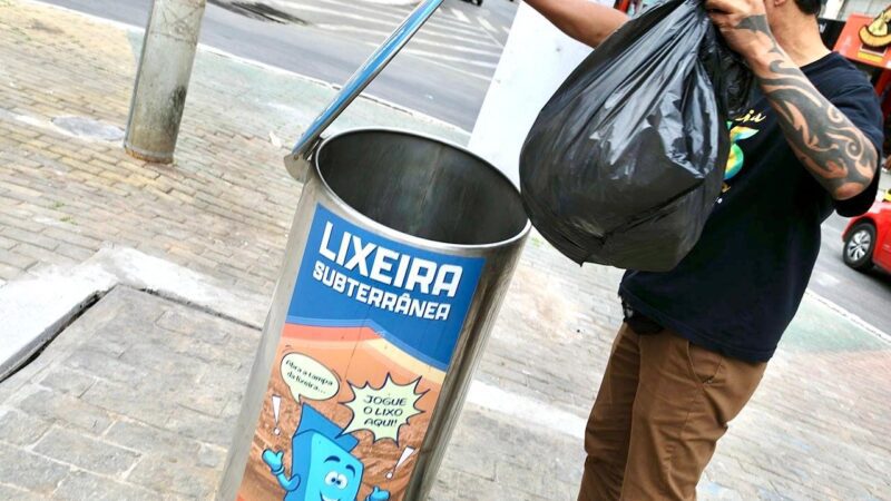 Lixeiras subterrâneas oferecem solução moderna e sustentável para descarte de resíduos em Cariacica