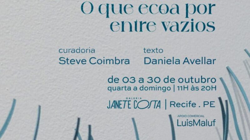 Samira Pavesi abre exposição “O que ecoa por entre vazios” na Galeria Janete Costa, no Recife.