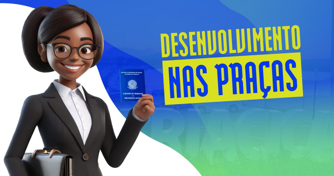 Praça de Porto de Santana recebe 1.500 vagas de emprego no projeto “Desenvolvimento nas Praças”