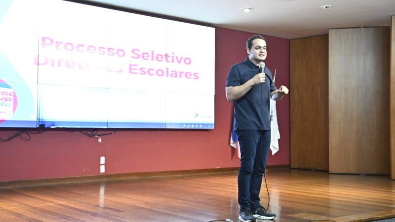 Gestão Pazolini inicia formação para processo seletivo de diretores escolares