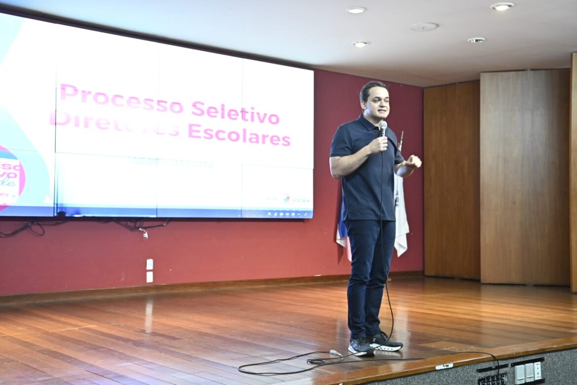 Gestão Pazolini inicia formação para processo seletivo de diretores escolares