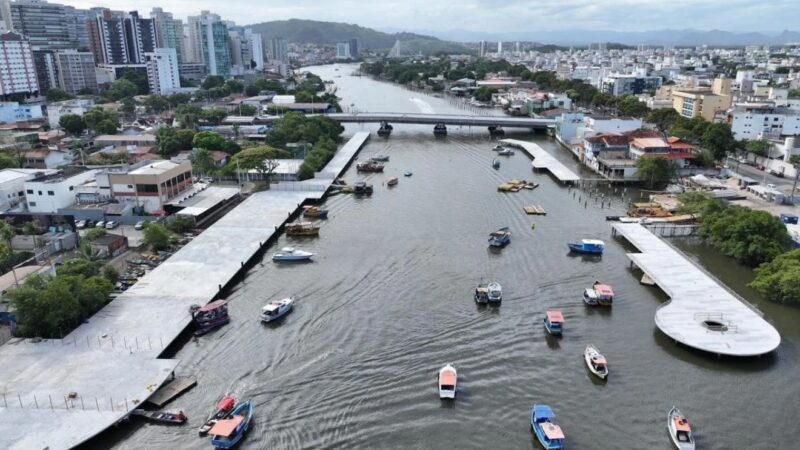 Atracadouros e ciclopassarela: obras do Canal de Camburi entram em nova fase
