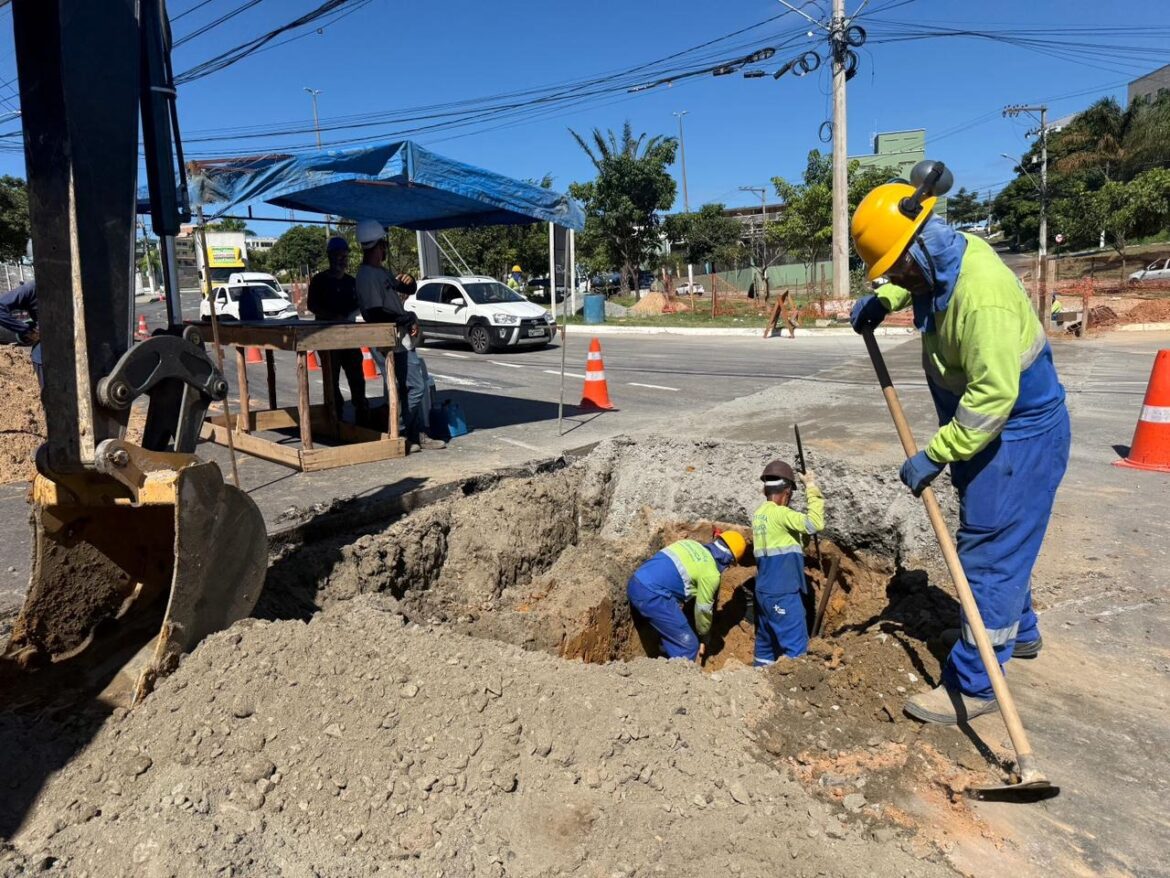 Secretaria de Obras avança em obras de viaduto com nova drenagem em Cariacica