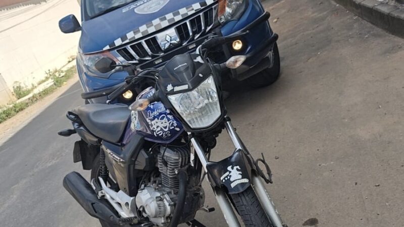 Guarda Municipal apreende moto irregular durante patrulhamento em Itanguá
