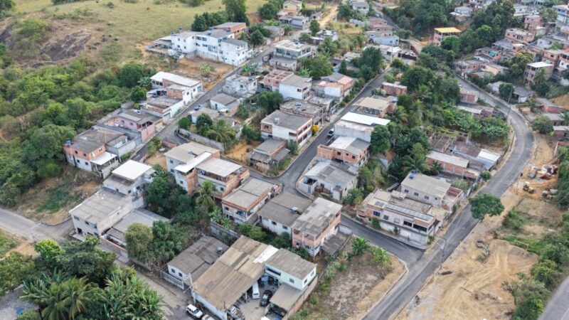 Bubu recebe seis ruas pavimentadas, praça revitalizada e novo campo de areia
