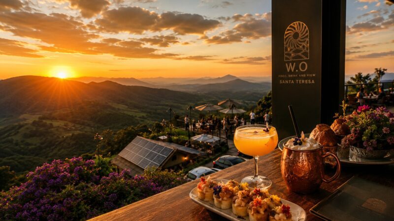 W.O Food, Drink and View transforma experiência gastronômica em atração turística nas montanhas de Santa Teresa