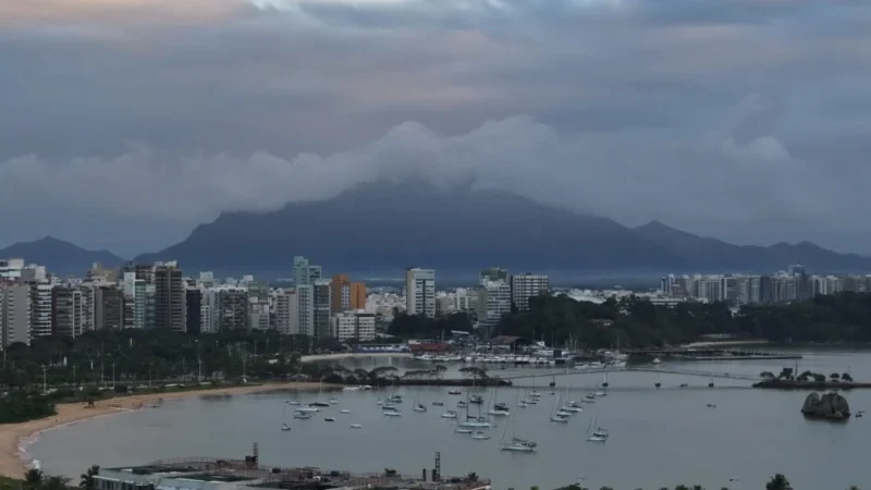 Espírito Santo terá semana com chuva rápida, variação de nuvens e temperaturas de até 30°C