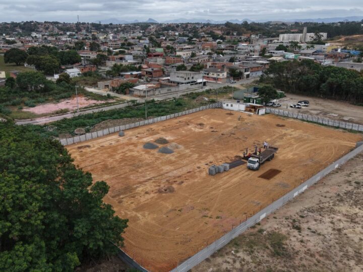 Complexo esportivo de Rio Marinho avança e vai ampliar opções de lazer para a população