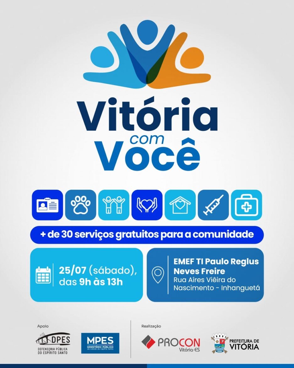 PMV leva vários serviços e cidadania a Inhanguetá em mais uma edição do Vitória com Você, neste sábado (25)