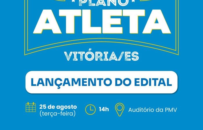 Lançamento do Plano Atleta 2026 acontecerá nesta terça-feira (25)