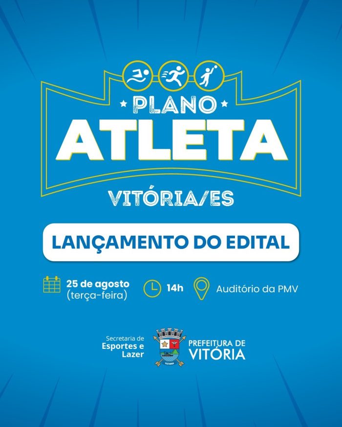 Lançamento do Plano Atleta 2026 acontecerá nesta terça-feira (25)