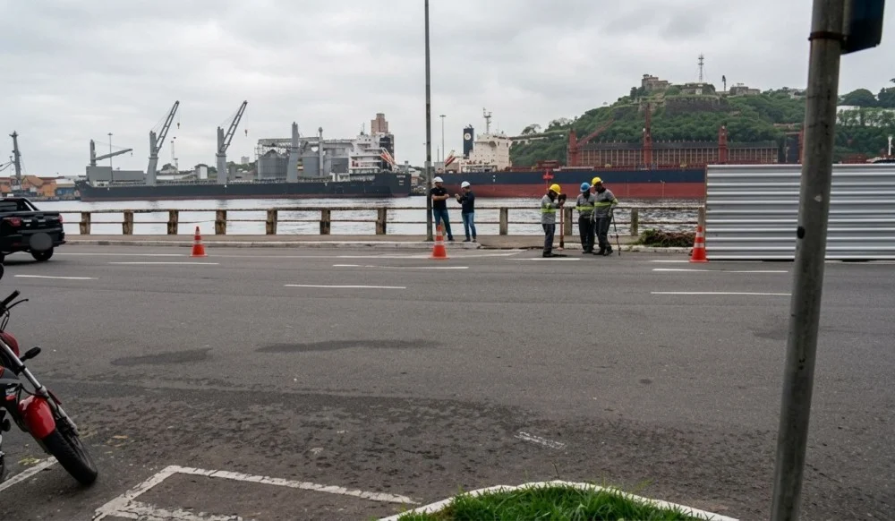 Obras da Avenida Beira-Mar começam com mudanças no trânsito e transporte em Vitória