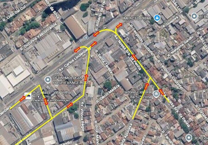 Trânsito na Carlos Lindenberg muda novamente em Vila Velha com avanço das obras do Expresso GV