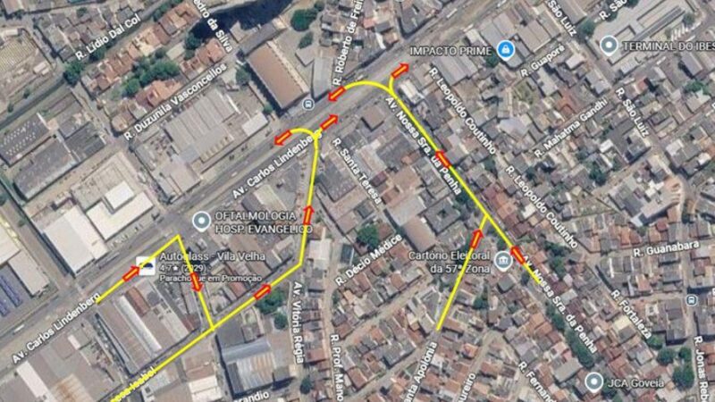 Trânsito na Carlos Lindenberg muda novamente em Vila Velha com avanço das obras do Expresso GV