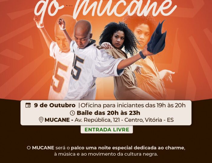 Baile Charme gratuito leva música, dança e cultura negra ao Mucane, em Vitória