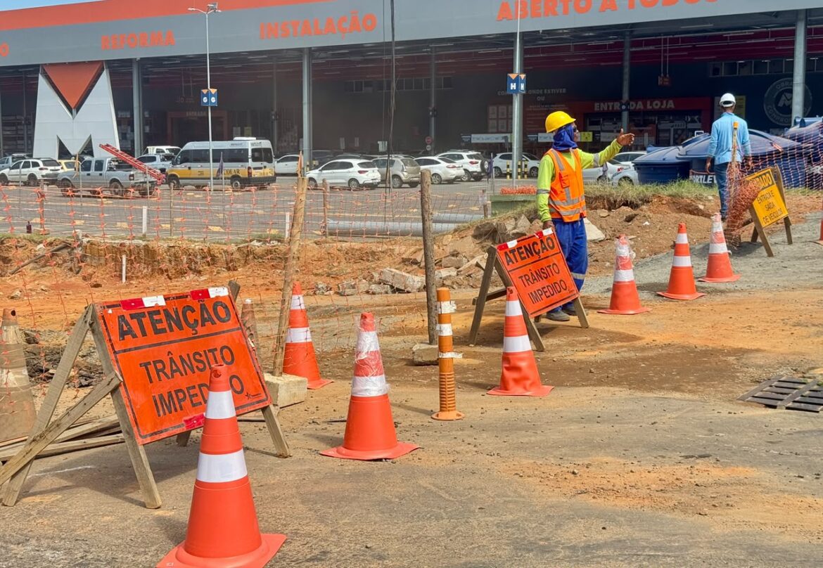 Obras do Trevo de Alto Lage interditam trecho da Avenida Mário Gurgel e mudam trânsito em Cariacica