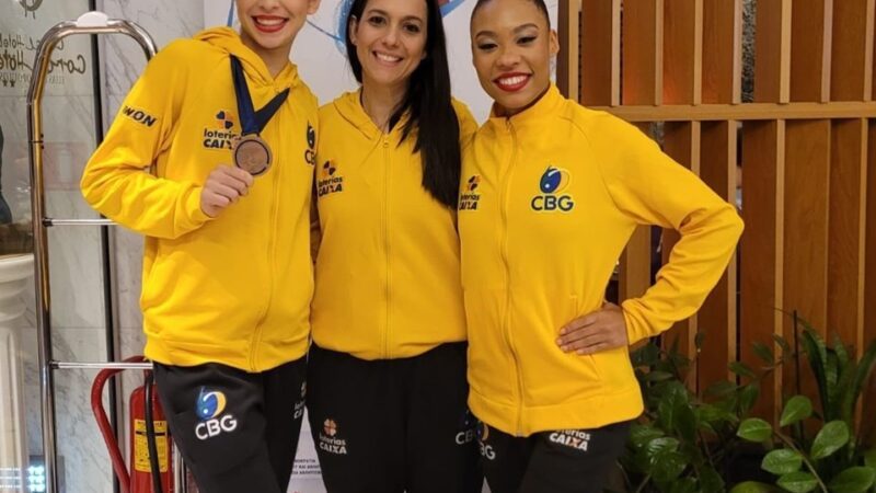 Capixaba Sofia Madeira ajuda Brasil a conquistar o 1ª pódio na Copa do Mundo de Ginástica Rítmica