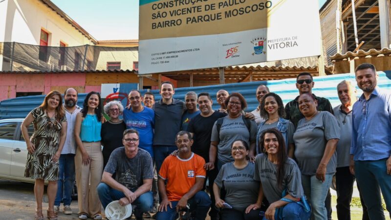 Prefeito visita obras de R$ 20 milhões da escola São Vicente de Paulo