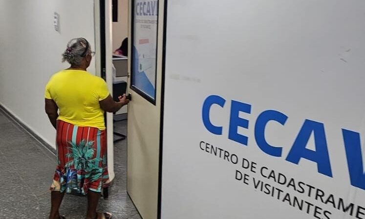 Centro de Cadastramento de Visitantes (Cecavi) amplia serviços digitais