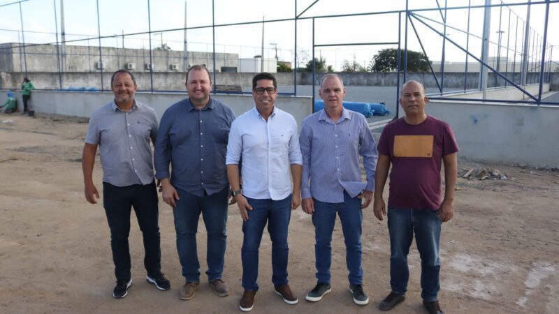 Presidente da Ales visita obras do complexo esportivo de Sooretama e destaca avanços para a comunidade