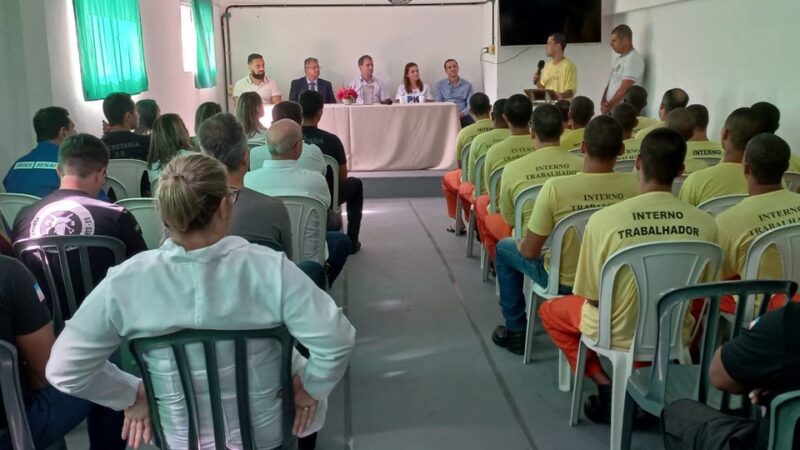 Qualificação profissional na Penitenciária Regional de Linhares tem início com aula inaugural