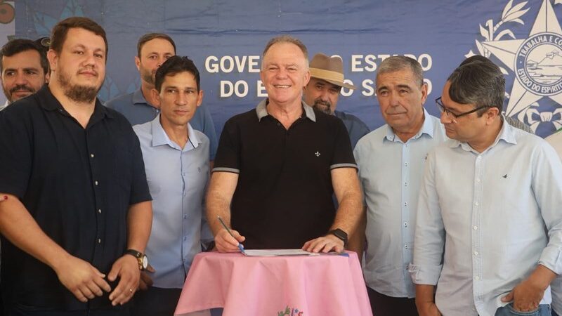 Governador anuncia obras de infraestrutura e casas populares em João Neiva