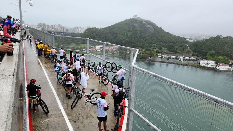 Inauguração da ciclovia da vida e ampliação da Terceira Ponte pelo Governo Estadual