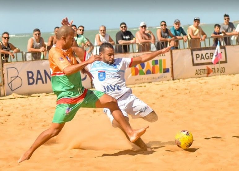 Seleção masculina de Vila Velha conquista a vitória na final do campeonato estadual de beach soccer