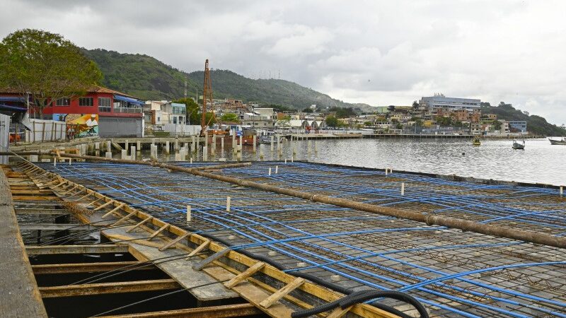 Orla da Grande São Pedro está com 50% das obras concluídas