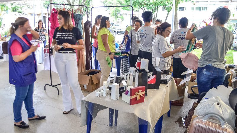 Feira de Mulheres Empreendedoras faz parte das ações da campanha.