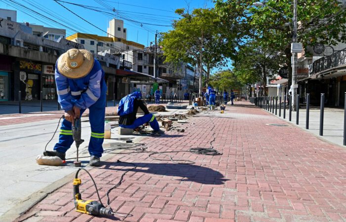 Reurbanização da Rua da Lama em Jardim da Penha Está Quase Concluída, com 90% das Obras