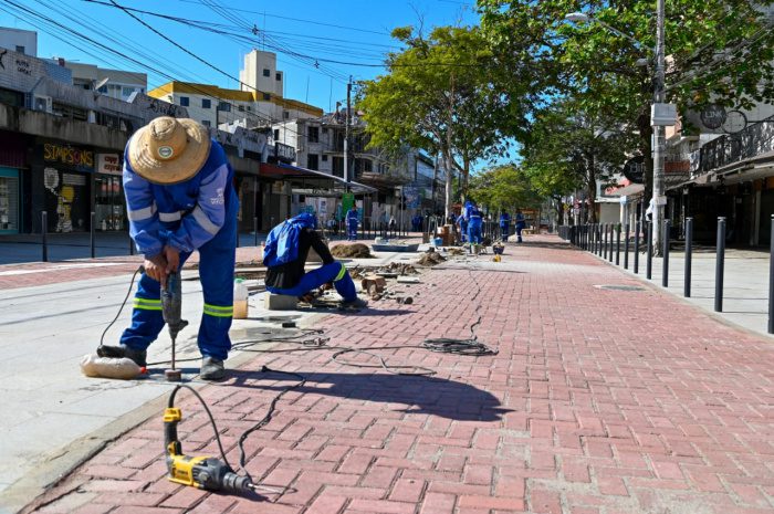 Reurbanização da Rua da Lama em Jardim da Penha Está Quase Concluída, com 90% das Obras