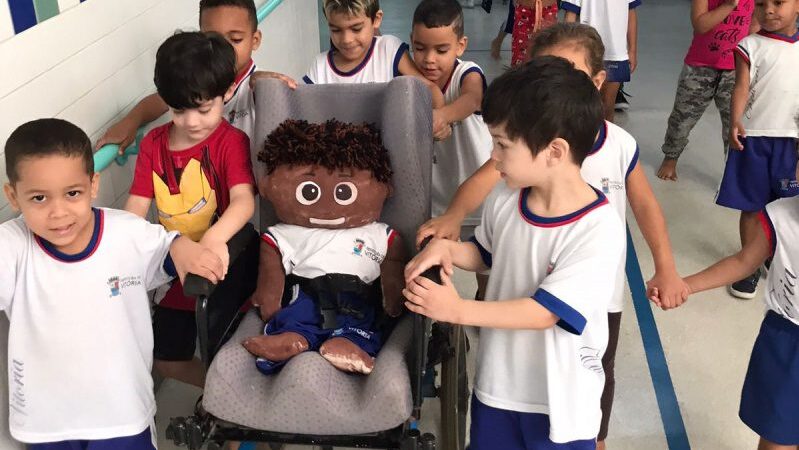 Projeto “Alvinho” encanta crianças e promove empatia em Cmei TI de Bela Vista