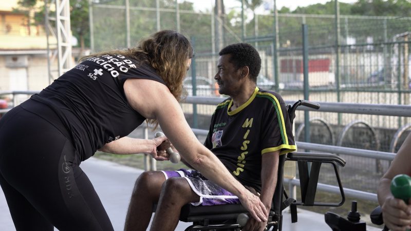 Unidade de Saúde em Santo Antônio Oferece Atividades Físicas para Cadeirantes.