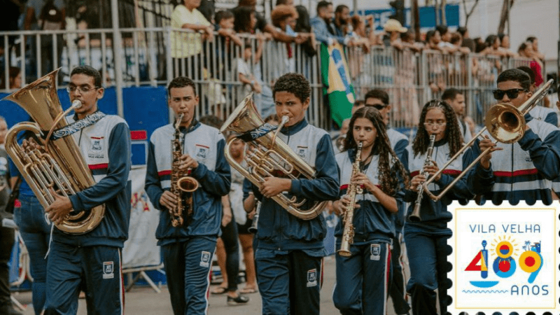 Vila Velha comemora aniversário com desfile cívico-militar e festival de música imperdível