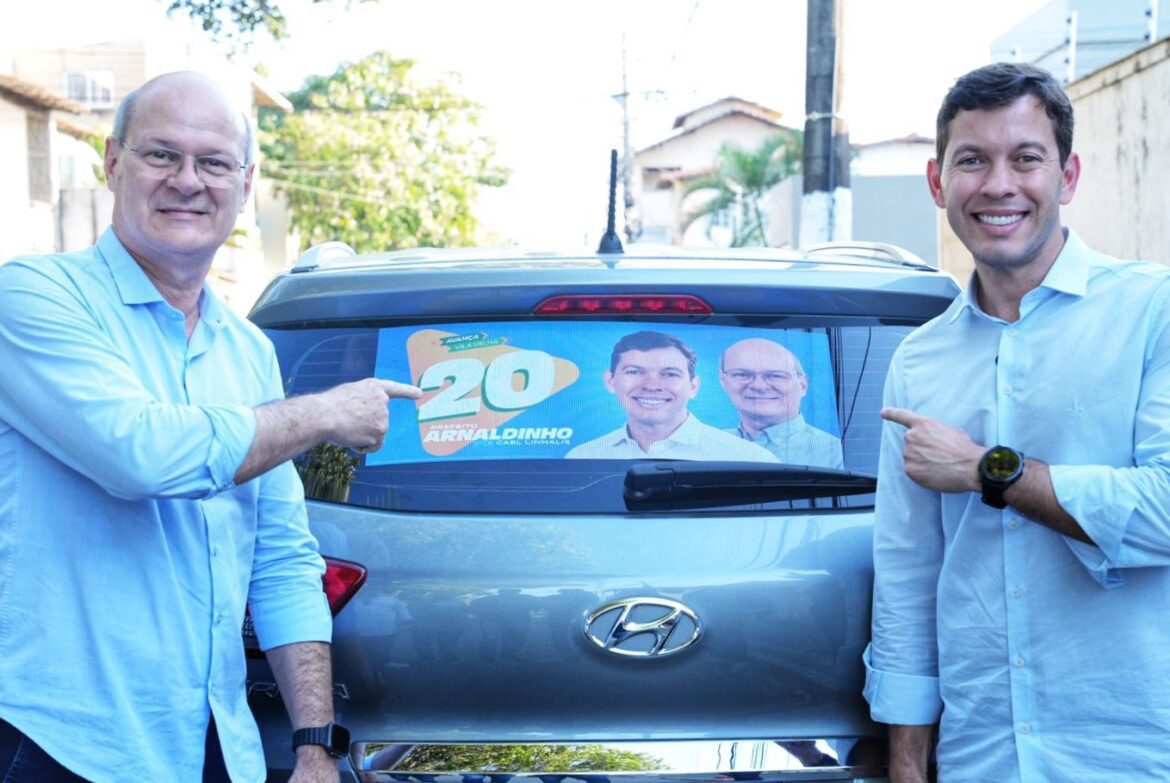 Arnaldinho lança campanha em Vila Velha com adesivaço no sábado