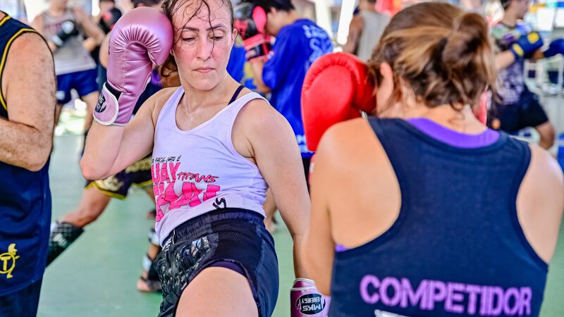 Cerca de 500 pessoas se reuniram para o Esporte por Vitória, realizado na nova orla da Grande São Pedro