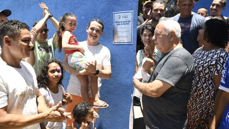 Pazolini abre Parque Kids e espaço multifuncional para atividades físicas em Jesus de Nazareth