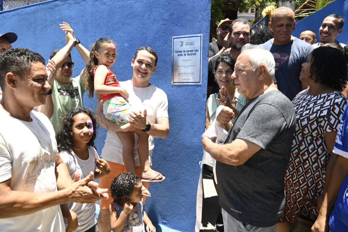 Pazolini abre Parque Kids e espaço multifuncional para atividades físicas em Jesus de Nazareth