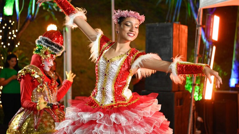 Encantadora noite de magia emocionante e pública no Parque Manolo Cabral