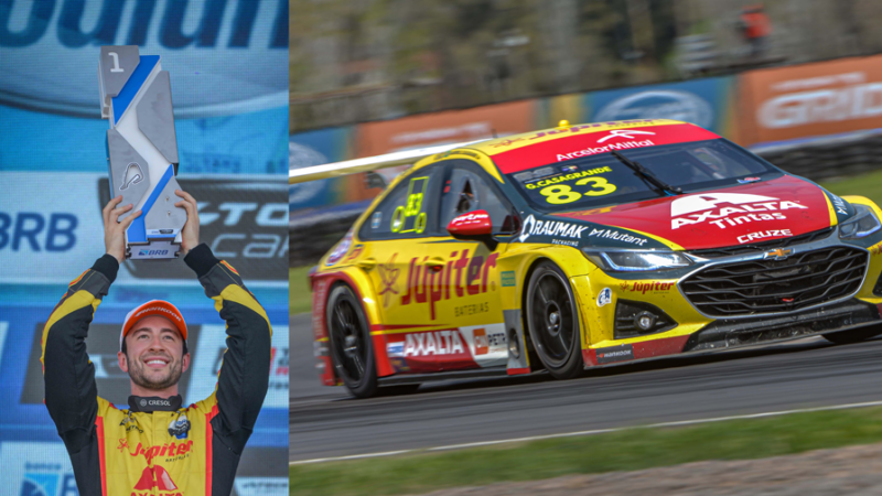 Gabriel Casagrande segue acelerando com o apoio da ArcelorMittal na Stock Car Pro Series