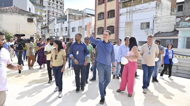 Marco na educação pública Capixaba: Pazolini visita obra da EMEF São Vicente de Paulo, no Centro de Vitória